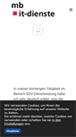 Mobile Screenshot of mb-it-dienste.de